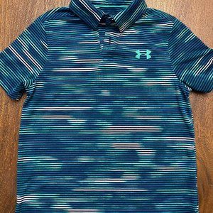 Under Armour Boys EUC! Polo Shirt Size Small